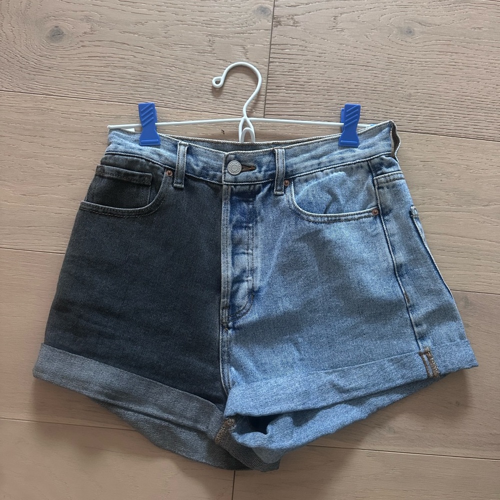 PacSun high rise rolled shorts